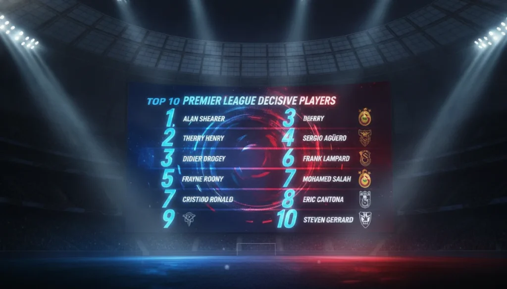 Premier Lig Tarihinin Maç Çözen En Etkili 10 İsmi